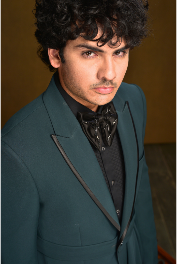 Japanese Drape Blazer with Attached Belt & Trouser - Tx 5024